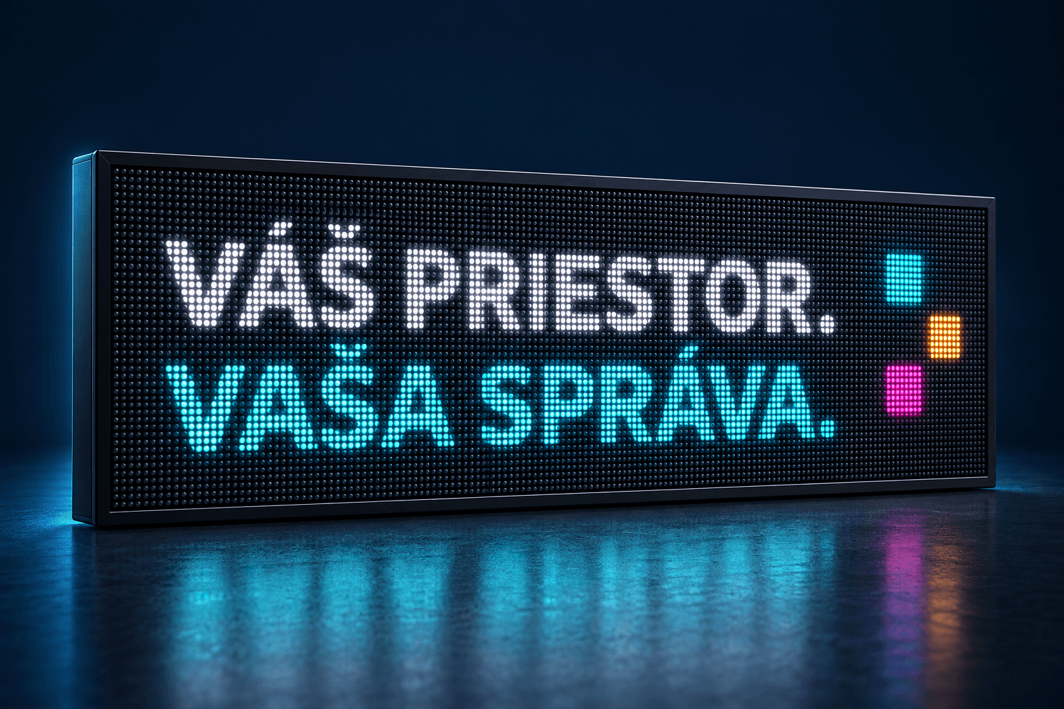 Ilustračný návrh RGB LED panela Wide